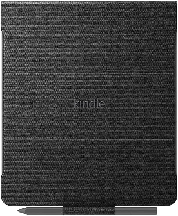 Amazon Kindle Scribe-Klapphülle mit magnetischer Befestigung | schlankes, leichtes Design | (nur geeignet für Amazon Kindle Scribe), Stoff, schwarz