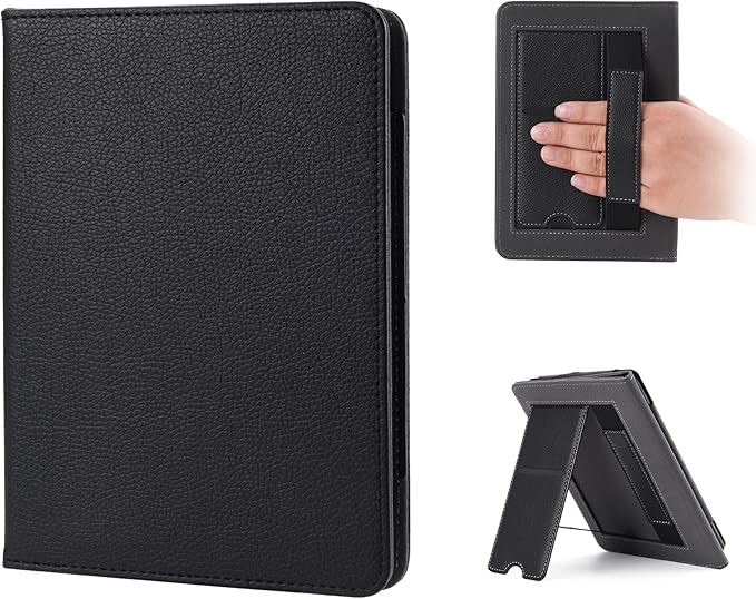 BHHB Kindle Paperwhite 2024 Hülle 7 Zoll mit Kickstand, Handschlaufe & Auto Wake/Sleep für 12. Generation & Colorsoft Signature Edition