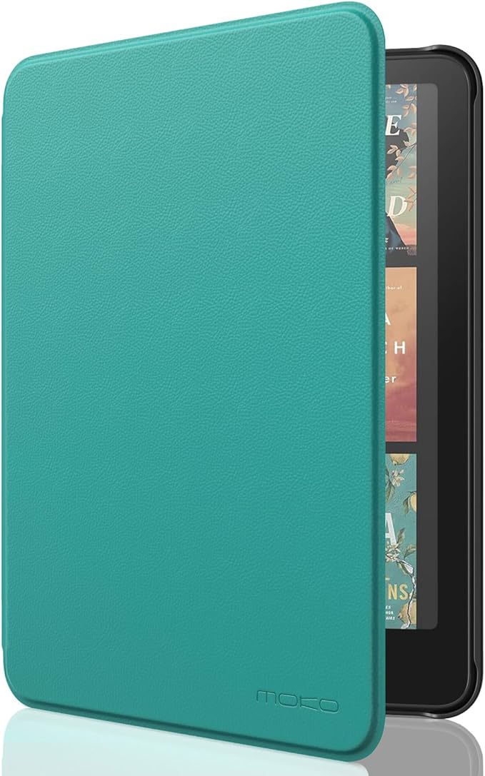 MoKo Hülle für Kindle Paperwhite 12th Gen 2024 & Kindle Colorsoft Signature Edition 2024, Auto Wake/Sleep, Jade Grün – P840401441824